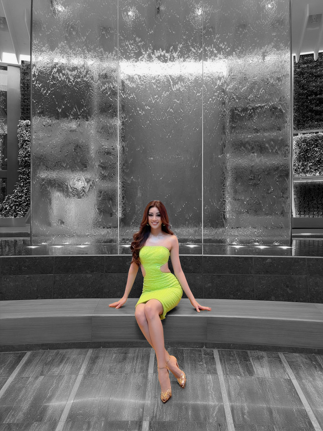 Những hình ảnh đầu tiên của Hoa hậu Khánh Vân tại Miss Universe ảnh 1