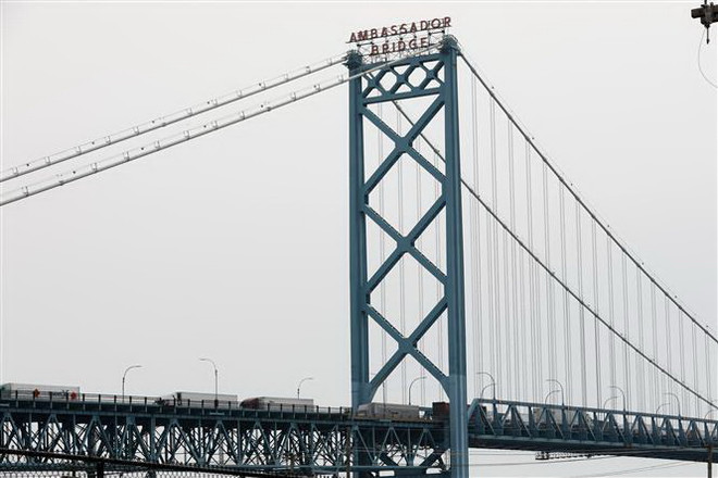 Mở lại cửa khẩu biên giới Canada-Mỹ sau khi phong tỏa do biểu tình ảnh 1