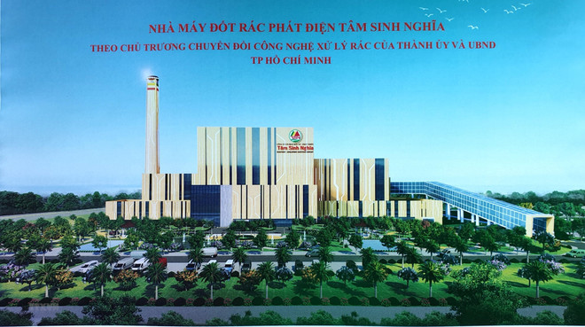 Phối cảnh Nhà máy đốt rác phát điện Tâm Sinh Nghĩa. (Ảnh: Trần Xuân Tình/TTXVN) Cụ thể hóa cơ chế chính sách để phát triển công nghệ điện rác ảnh 2