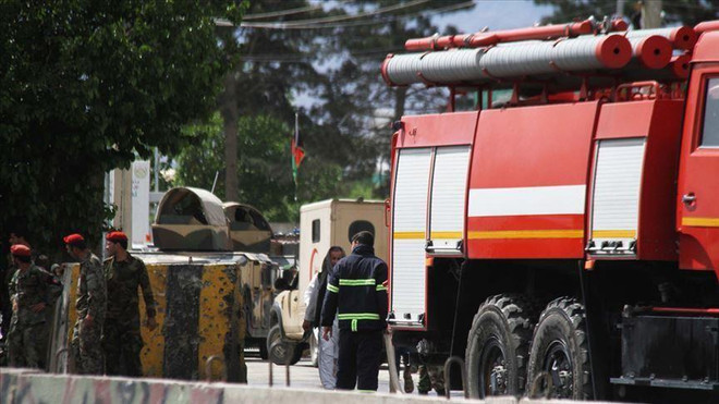 Lực lượng an ninh tại hiện trường vụ đánh bom. (Nguồn: File) Đánh bom liều chết ở Afghanistan, hơn 20 người thương vong ảnh 1