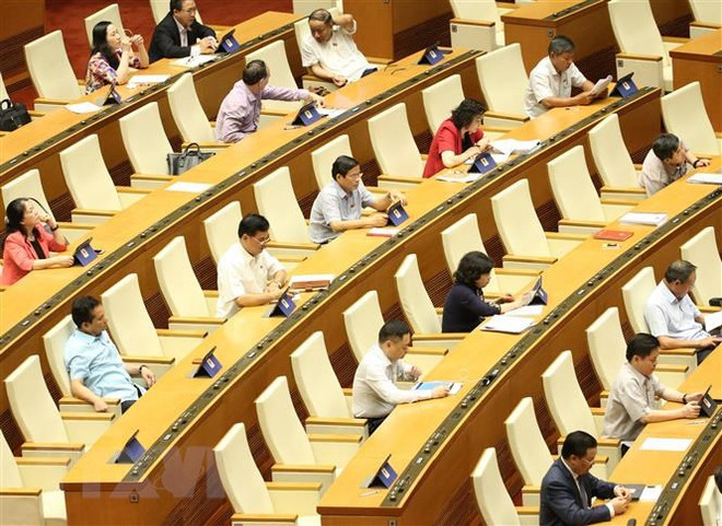 Quốc hội biểu quyết Luật Phòng, chống thiên tai, Luật Đê điều sửa đổi ảnh 1