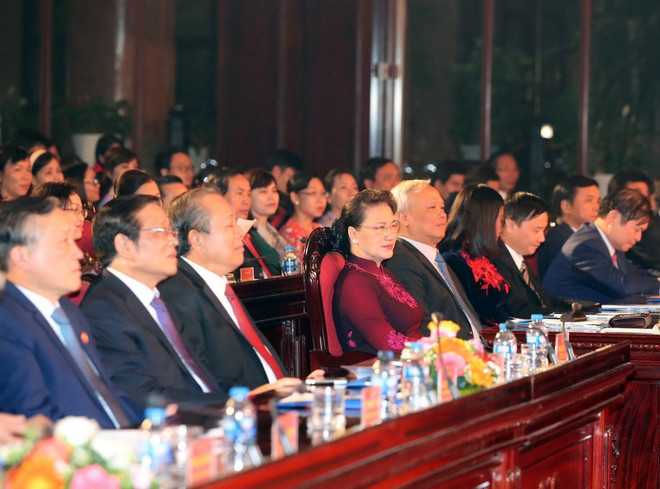 Chủ tịch Quốc hội dự Lễ hưởng ứng Ngày Pháp luật Việt Nam ảnh 1