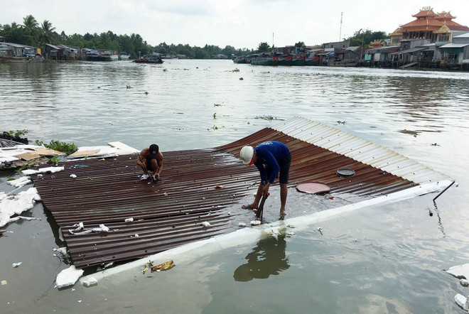 Cần Thơ hỗ trợ người dân bị ảnh hưởng do sạt lở bờ sông Ô Môn ảnh 1