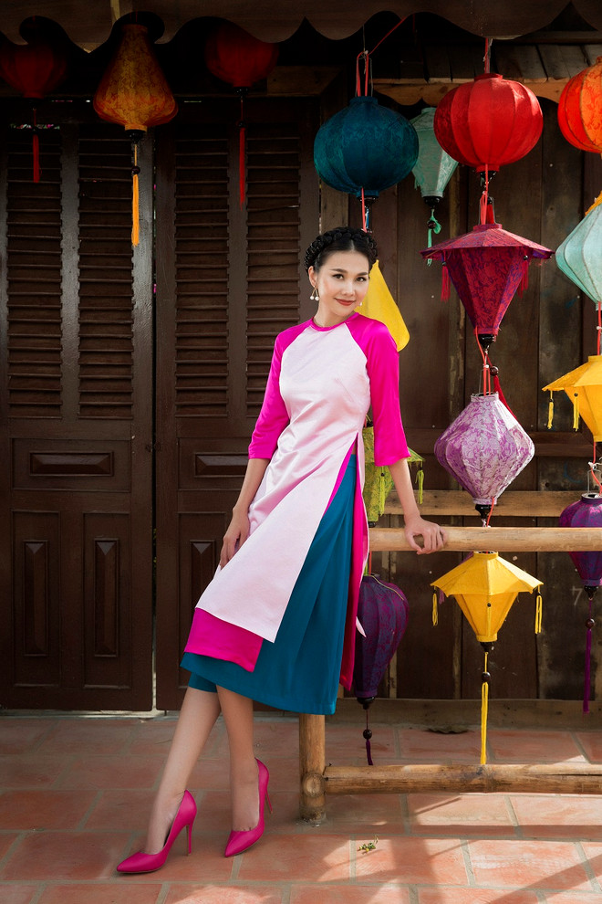 Siêu mẫu Thanh Hằng gợi ý cách chọn áo dài cách tân diện Tết ảnh 6