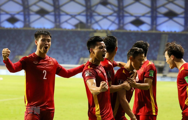Thế hệ xuất chúng của bóng đá Việt Nam (Ảnh: Hoàng Linh/TTXVN) Trang tin ESPN ca ngợi thế hệ xuất chúng của bóng đá Việt Nam ảnh 1