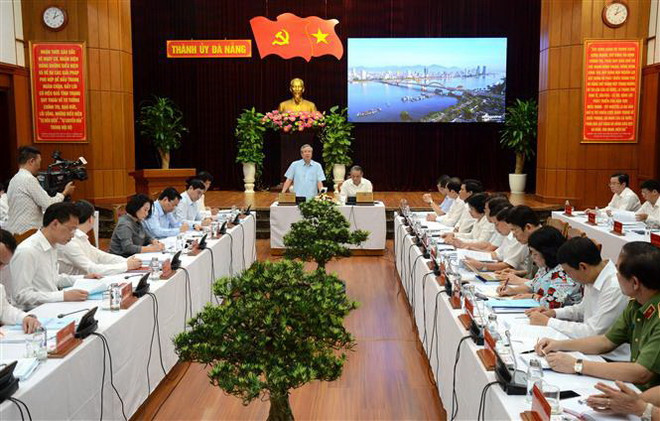 Thường trực Ban Bí thư Trần Quốc Vượng làm việc với Thành ủy Đà Nẵng ảnh 1