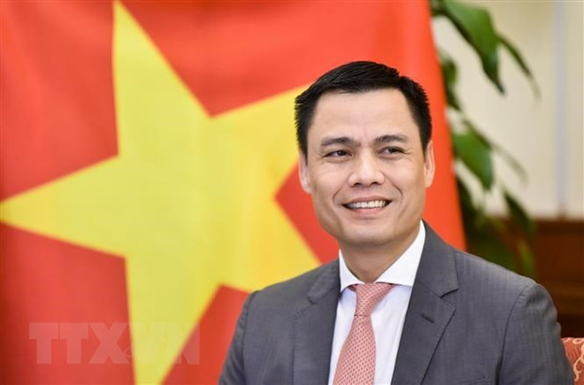Thứ trưởng Bộ Ngoại giao Đặng Hoàng Giang. (Ảnh: TTXVN phát) Đẩy mạnh và nâng tầm đối ngoại đa phương: Thế và lực của Việt Nam ảnh 1