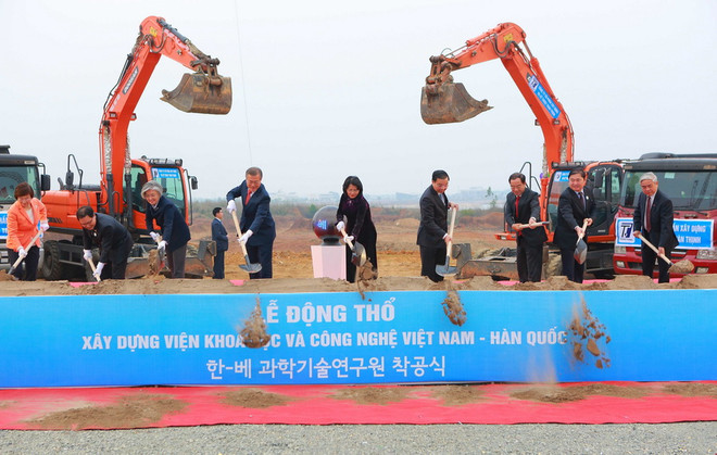 Động thổ xây dựng Viện Khoa học và Công nghệ Việt Nam-Hàn Quốc ảnh 1