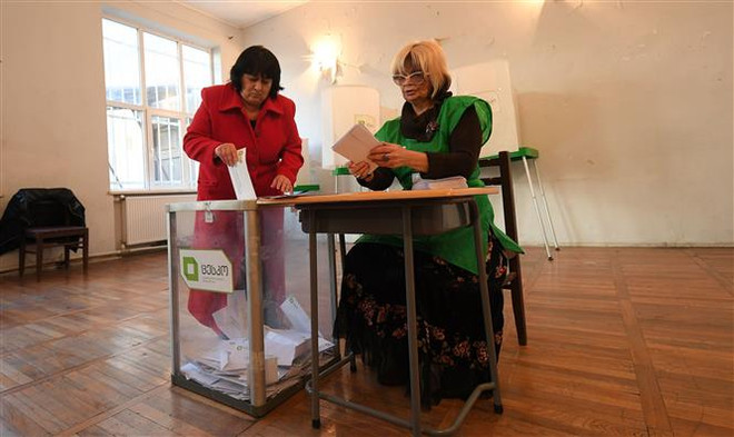 Ứng viên đảng "Giấc mơ Gruzia" dẫn đầu cuộc bầu cử tổng thống ảnh 1