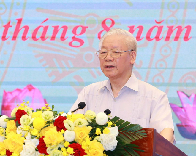 Tổng Bí thư: Phấn đấu thực hiện thắng lợi toàn diện Nghị quyết ĐH XIII ảnh 1