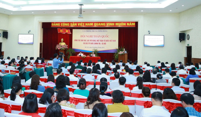 Thường trực Ban Bí thư: Nâng cao hiệu quả công tác văn thư, lưu trữ ảnh 1