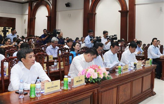 Các đại biểu dự Hội nghị. (Ảnh: Hữu Chí/TTXVN) Ông Lê Quốc Minh: Sức hút của Giải Báo chí Quốc gia ngày càng lớn ảnh 2