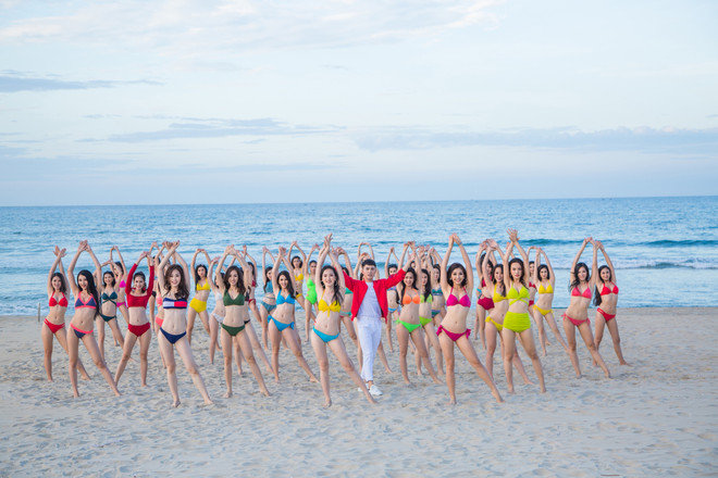 Thí sinh Hoa hậu Việt Nam 'nóng bỏng' trong MV 'Thiên đường là em' ảnh 5