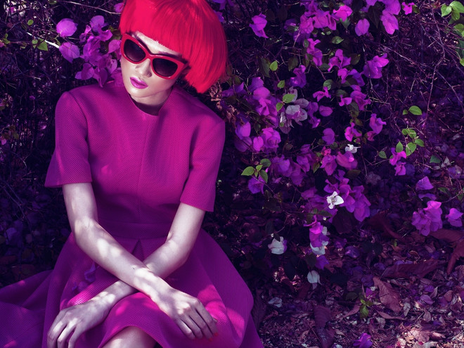 Sắc màu mùa hè của. (Ảnh: Milor Tran) Xu hướng “color block” cho thời trang Việt mùa hè 2014 ảnh 1