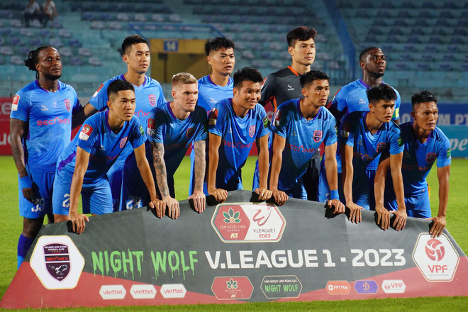 'Cựu vương' Becamex Bình Dương vẫn chưa biết đến chiến thắng ở V-League 2023. (Ảnh: Việt Anh/Vietnam+) Giai đoạn lượt về V-League 2023: 'Nóng bỏng' ở hai đầu bảng xếp hạng ảnh 2