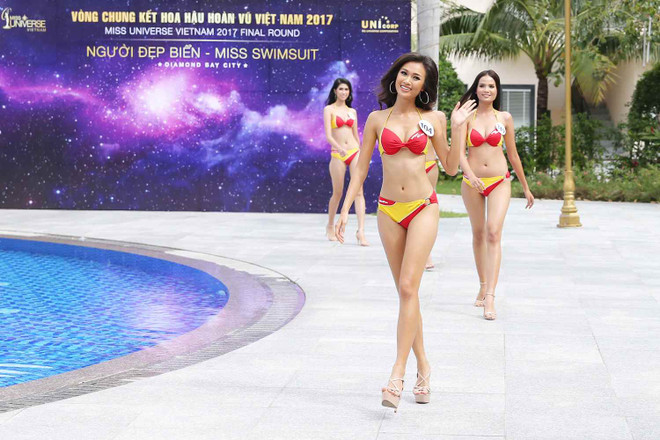 Thí sinh Hoa hậu Hoàn vũ Việt Nam gợi cảm thi Người đẹp biển ảnh 16