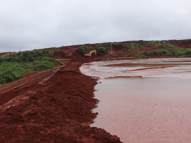 Vỡ đường ống nước chứa xút loãng tại Nhà máy Alumin Tân Rai ảnh 1