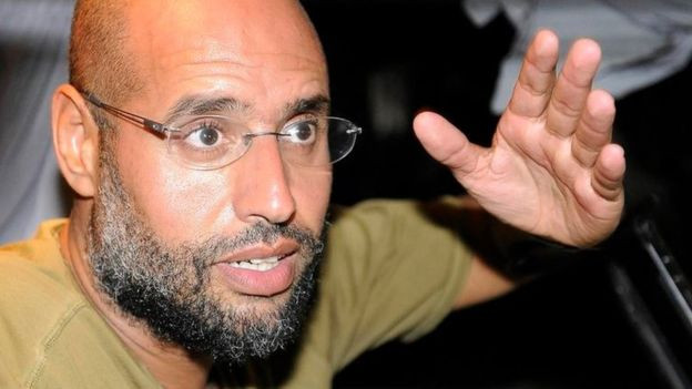 Saif al-Islam Gaddafi - con trai của cựu lãnh đạo Libya Muammar Gaddafi. (Nguồn: BBC) Libya phản đối phóng thích các cựu quan chức chính quyền Gaddafi ảnh 1