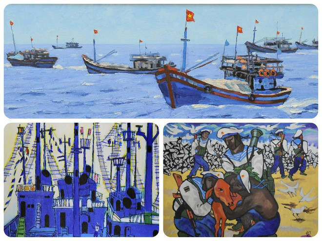 Triển lãm mỹ thuật về “Chủ quyền biển đảo của Việt Nam” ảnh 1