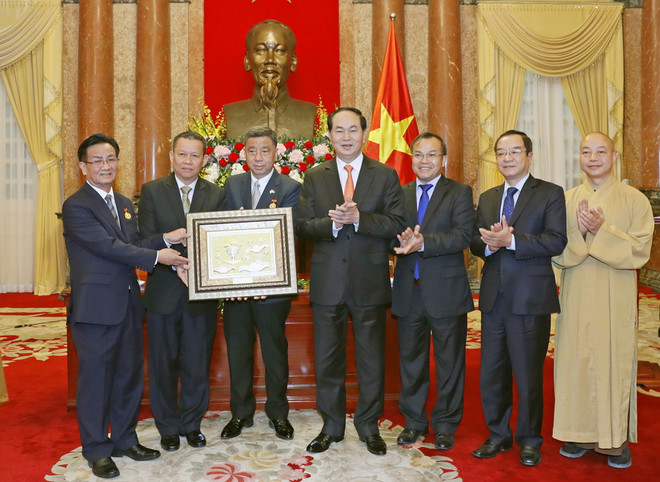 Chủ tịch nước tiếp đoàn Việt kiều và Phật giáo Việt Nam tại Thái Lan ảnh 1