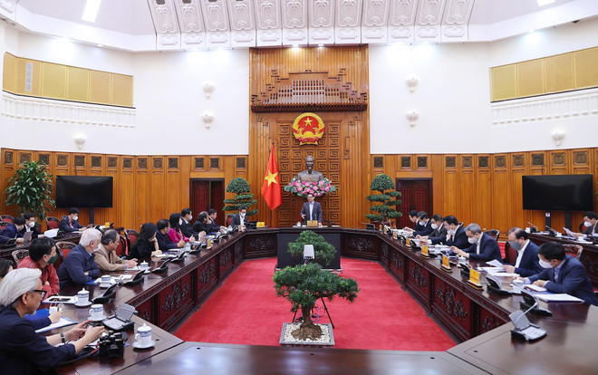 Thủ tướng làm việc với Liên hiệp các Hội văn học, nghệ thuật Việt Nam ảnh 1