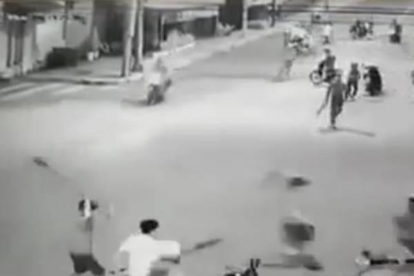 Bắt đối tượng trực tiếp chém xe lực lượng dân phòng ở Đồng Nai ảnh 1