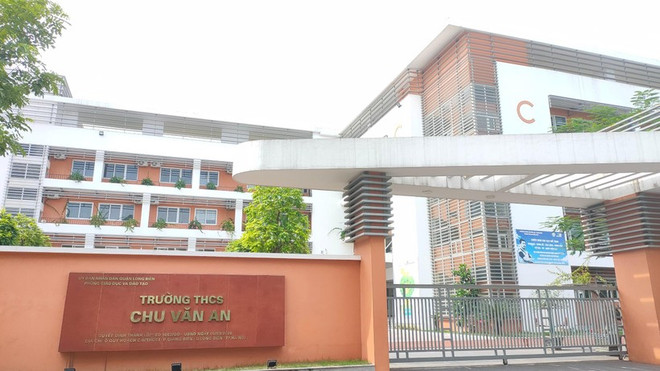 Trường chất lượng cao Trung học cơ sở Chu Văn An. (Nguồn: Giáo dục và Thời đại) Điểm phúc khảo vào Trường chất lượng cao Chu Văn An cao bất thường ảnh 1