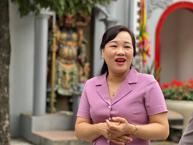 Phó Giám đốc Sở Văn hóa, Thể thao và Du lịch, bà Vũ Thị Hoài Phương. (Ảnh: Mai Mai/Vietnam+) vnp_vu thi hoai phuong.jpg