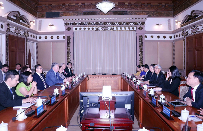 Quang cảnh buổi tiếp. (Ảnh: Xuân Khu/TTXVN) ttxvn_vietnam hoa ky 2.jpg