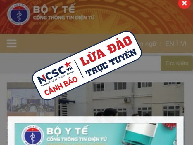 Trang web giả mạo website của Bộ Y tế để lừa đảo. Cảnh báo việc lừa tiền cứu trợ trên trang thông tin giả mạo Bộ Y tế ảnh 1