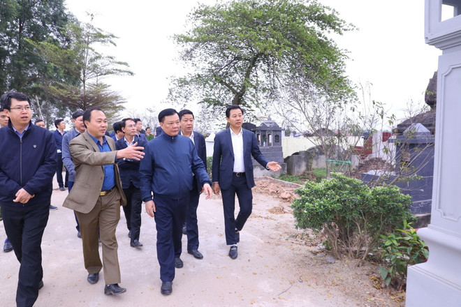 Bí thư Hà Nội kiểm tra tiến độ dự án đường Vành đai 4-vùng Thủ đô ảnh 3