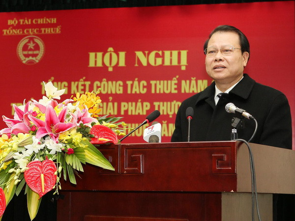 Phó Thủ tướng Chính phủ Vũ Văn Ninh phát biểu chỉ đạo hội nghị. (Ảnh: Trần Việt/TTXVN) Ngành thuế cần có chính sách gỡ khó cho doanh nghiệp ảnh 1