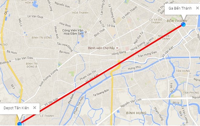 Trình thiết kế cơ sở tuyến metro số 3a ở Thành phố Hồ Chí Minh ảnh 1