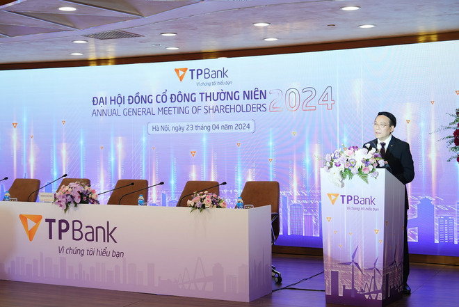 Ông Đỗ Minh Phú, Chủ tịch Hội đồng Quản trị TPBank phát biểu. (Nguồn: TPBank) tpbank2.jpg