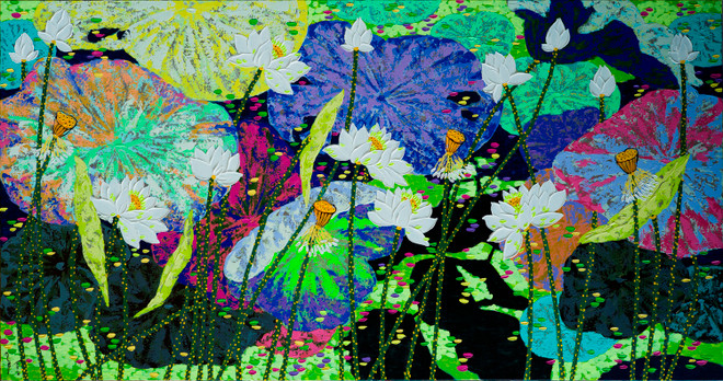 Thử nghiệm chất liệu sơn mài, họa sỹ "Việt sen" “phá” truyền thống? ảnh 2