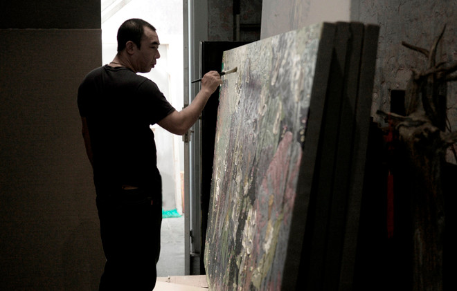 Thử nghiệm chất liệu sơn mài, họa sỹ "Việt sen" “phá” truyền thống? ảnh 1