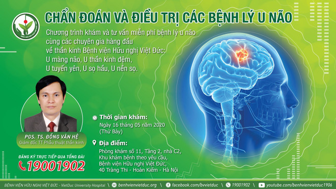 Bệnh viện Việt Đức tổ chức khám, tư vấn miễn phí các bệnh lý u não ảnh 1