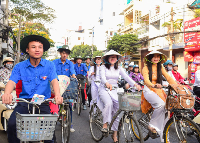 Hành trình xe đạp "Áo dài Việt-Du lịch Việt" quảng bá vẻ đẹp Việt Nam ảnh 6