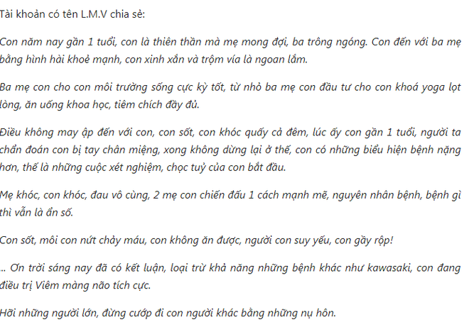 Thông tin một trẻ bị viêm màng não do một người lạ hôn, thật hay giả?