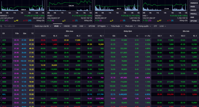 Thanh khoản tăng mạnh, chỉ số VN-Index về gần mốc 1.100 điểm ảnh 1