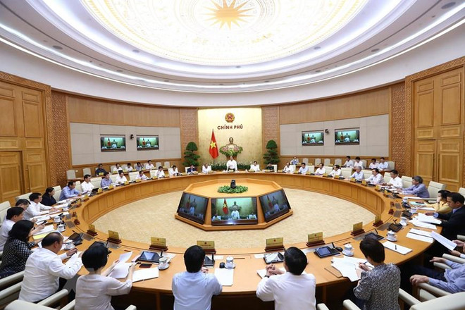 Thủ tướng Nguyễn Xuân Phúc phát biểu. (Ảnh: Thống Nhất/TTXVN) Thủ tướng yêu cầu các Bộ trưởng sẵn sàng trả lời chất vấn ảnh 2