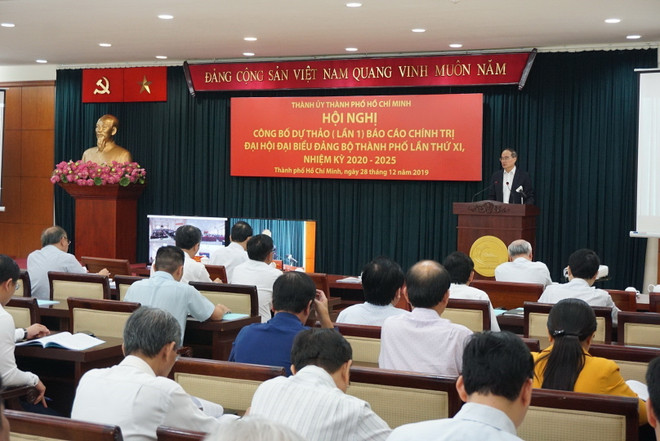 TP.HCM công bố dự thảo Báo cáo chính trị Đại hội đảng thành phố ảnh 1