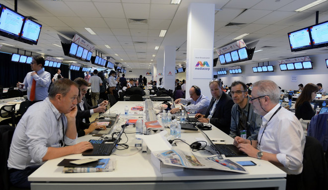 Hình ảnh phóng viên tác nghiệp tại hội nghị thượng đỉnh Mỹ-Triều ảnh 3