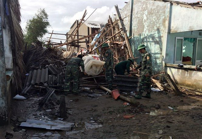 Gần 4.000ha lúa và hành tím bị ảnh hưởng do cơn bão số 1 ảnh 1