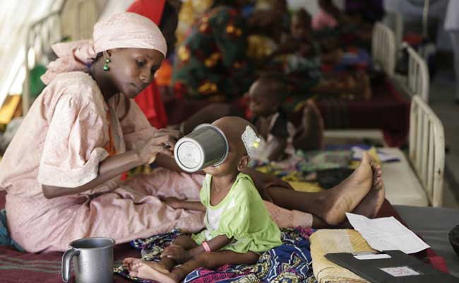 Nhiều trẻ em ở Nigeria bị suy dinh dưỡng. (Nguồn: ndtv.com) Báo động cuộc khủng hoảng nhân đạo tồi tệ tại khu vực Hồ Chad ảnh 1