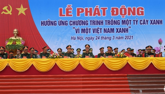 Bộ Quốc phòng hưởng ứng Chương trình trồng 1 tỷ cây xanh ảnh 1