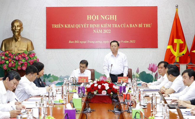 Kiểm tra công tác xây dựng đảng tại Ban Đối ngoại Trung ương ảnh 1