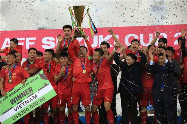 Việt Nam vô địch AFF Suzuki Cup 2018. (Nguồn: TTXVN) Next Media sở hữu bản quyền truyền thông giải AFF Suzuki Cup 2020 ảnh 1