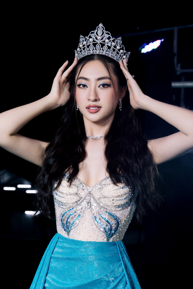 Hoa hậu tài sắc vẹn toàn của showbiz Việt. (Ảnh: CTV/Vietnam+) Lương Thùy Linh: Hoa hậu tài sắc vẹn toàn của showbiz Việt ảnh 1