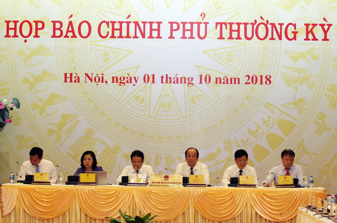 Những nội dung chính trong buổi họp báo Chính phủ tháng Chín ảnh 1
